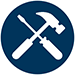 Hammer and screwdriver icon